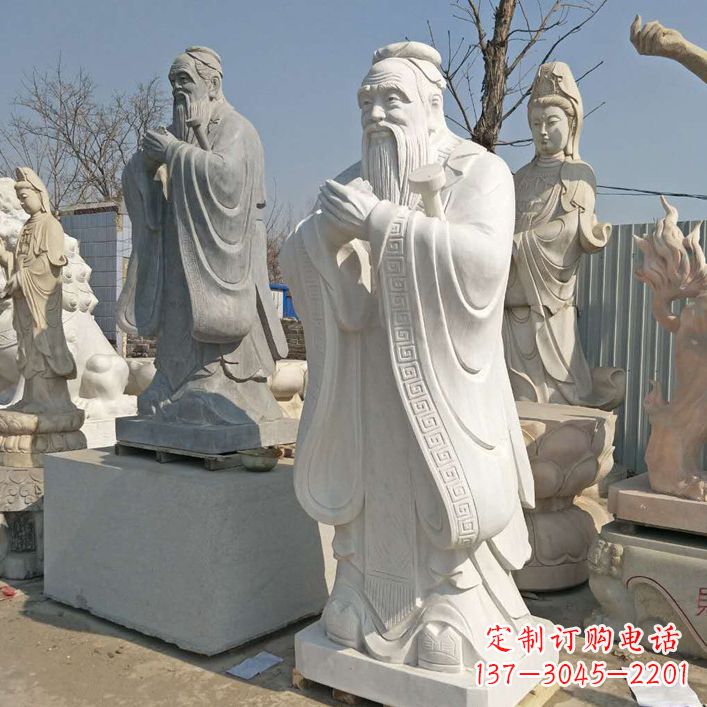 河南雕塑大师之作:孔子铜雕