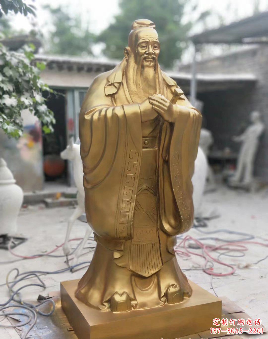 河南孔子铜雕像 (2)