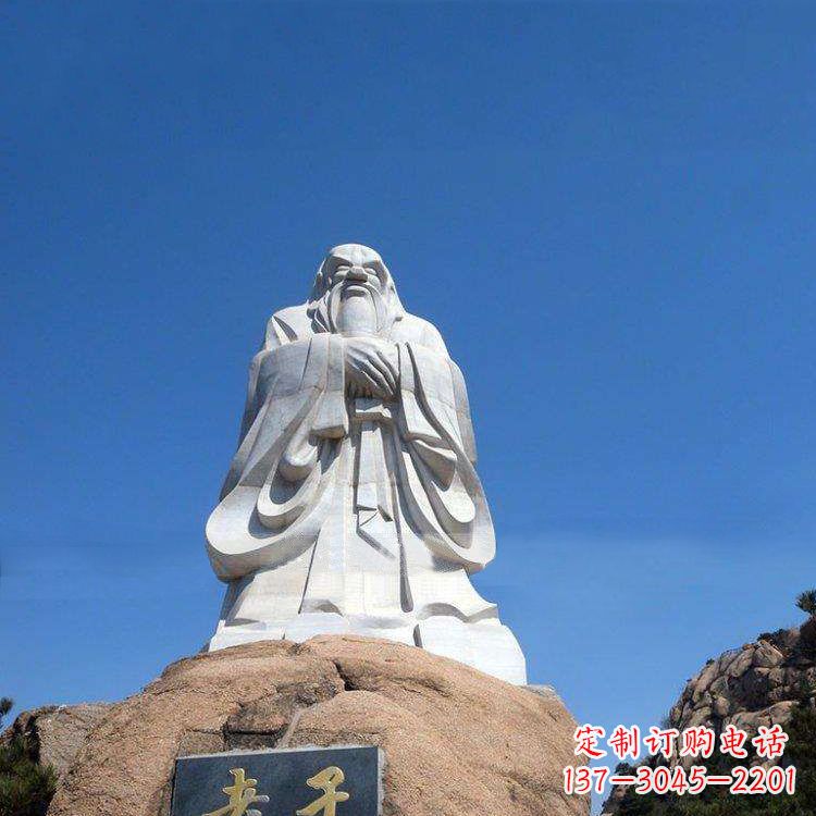 河南经典的老子雕像，手工制作的沉思之作