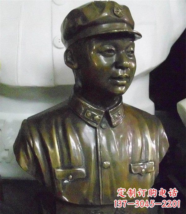 河南雷锋胸像校园玻璃钢雕塑