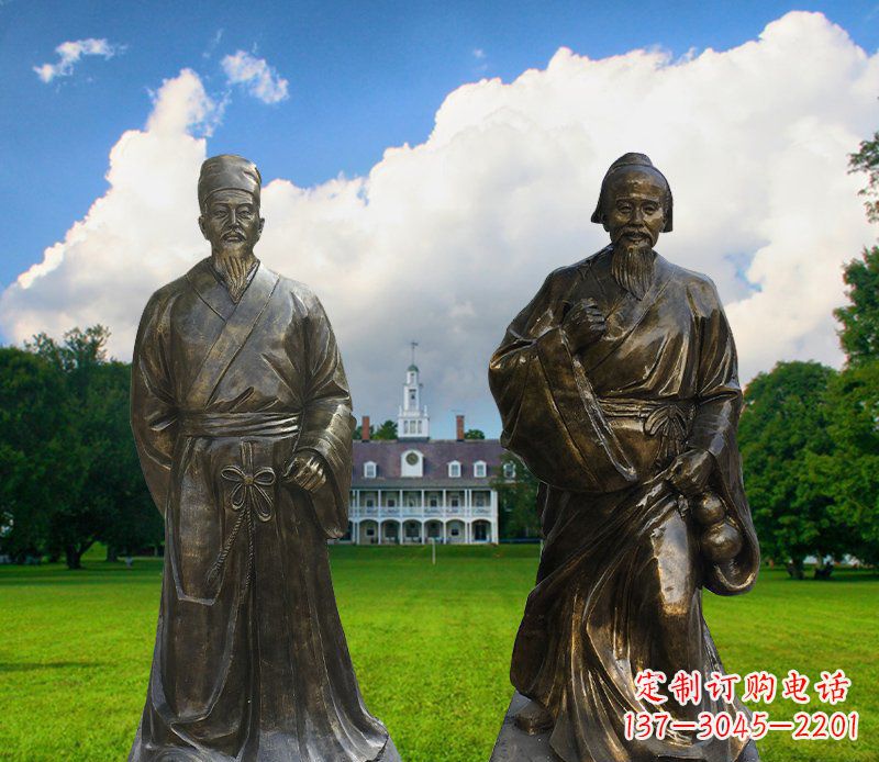 河南传承古代名人——华佗雕塑