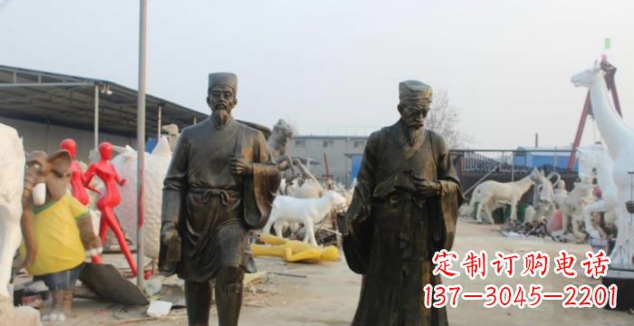 河南复兴古艺,海归精品—李时珍铜雕