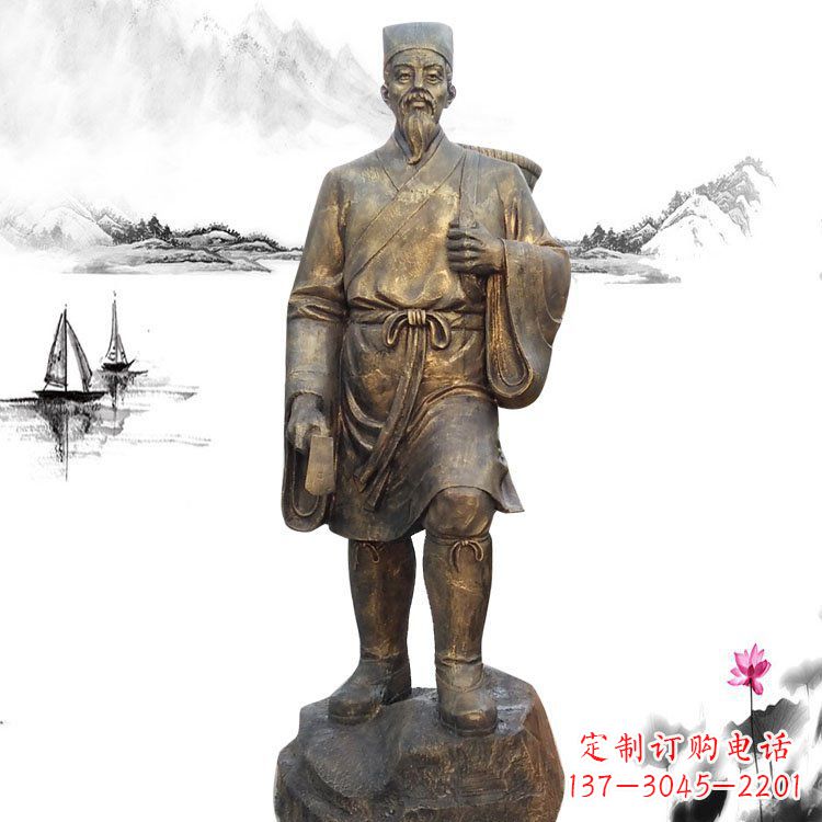 河南精美李时珍雕塑,为您的生活增添更多艺术色彩