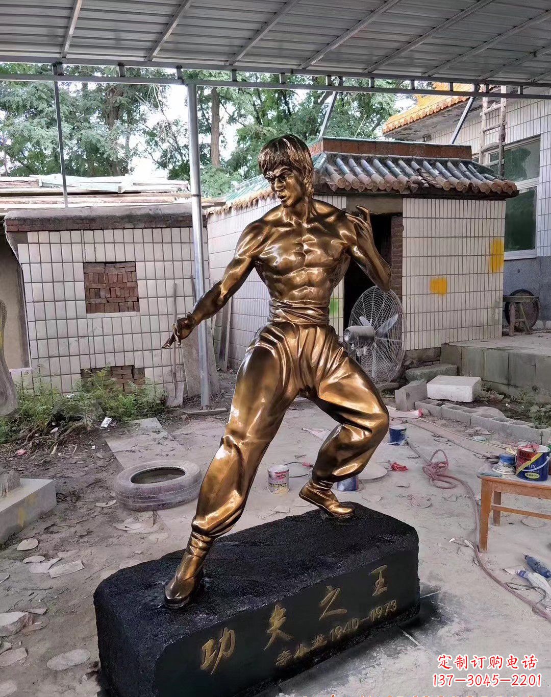 河南传承经典,荣耀李小龙——中领雕塑李小龙人物铜雕