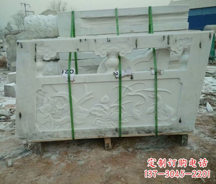 河南高端汉白玉栏板雕塑,精致装点你的空间
