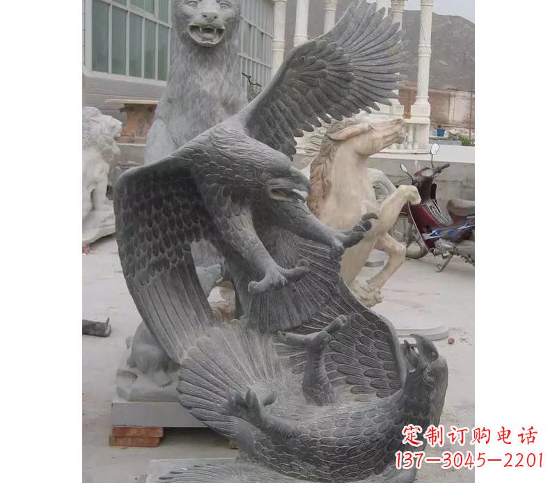 河南中领雕塑推出的石雕老鹰是一款充满生机与力…