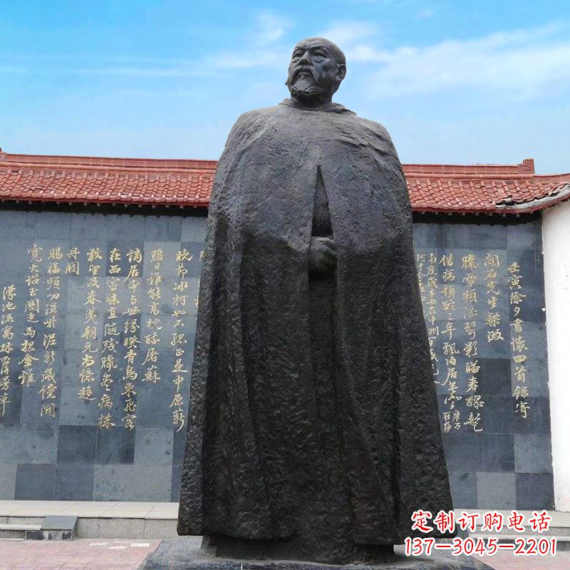 河南精美手工雕刻林则徐铜雕像