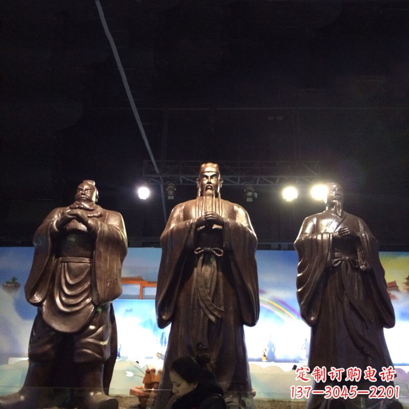 河南经典绝版,古代风靡,桃园三结义关羽雕塑