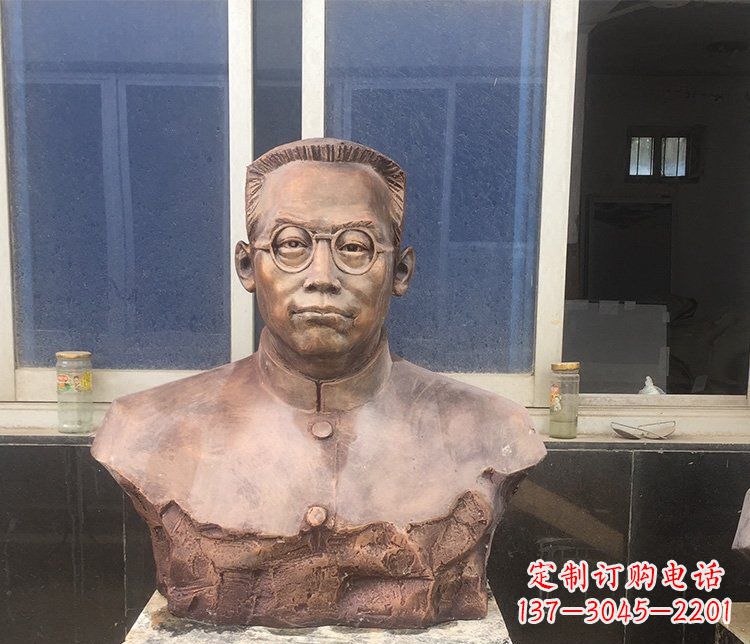 河南精致的刘伯承头像铜雕