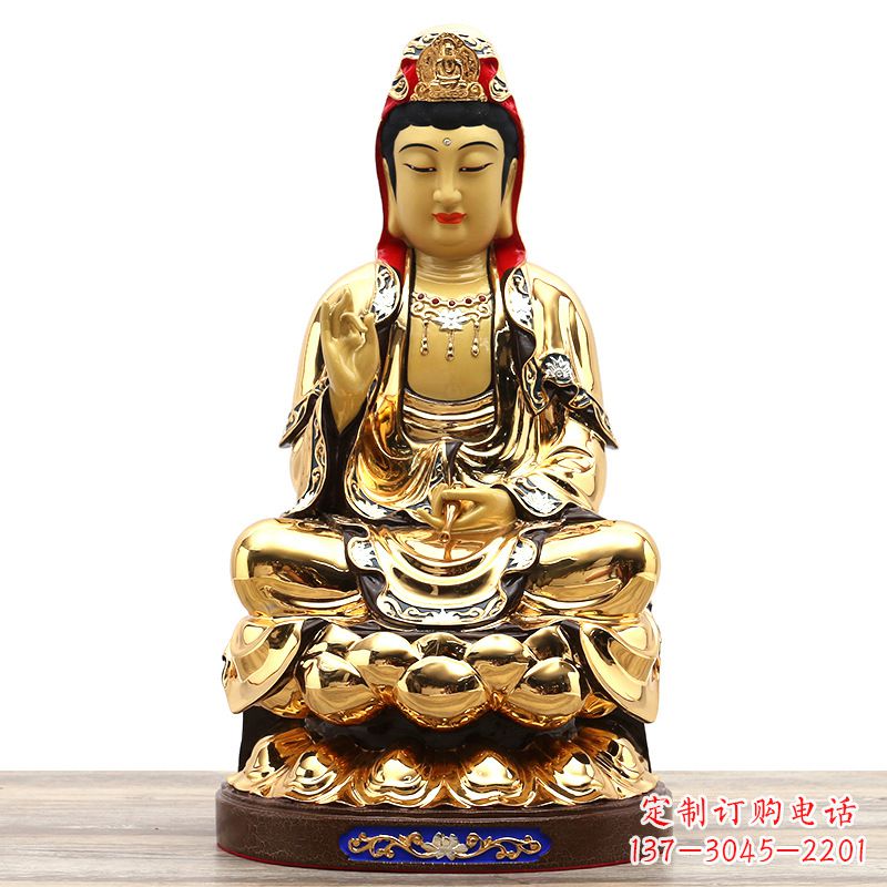 河南荣耀观世音,精巧纯铜雕塑