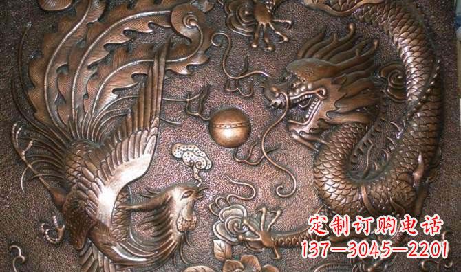 河南传统风情铜雕龙让灵魂升华