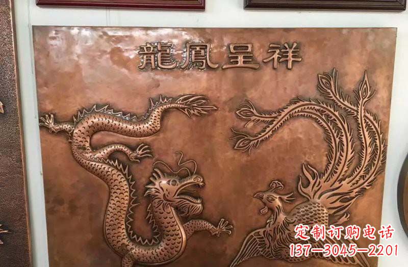 河南中领雕塑|传统铜雕龙凤精美雕塑
