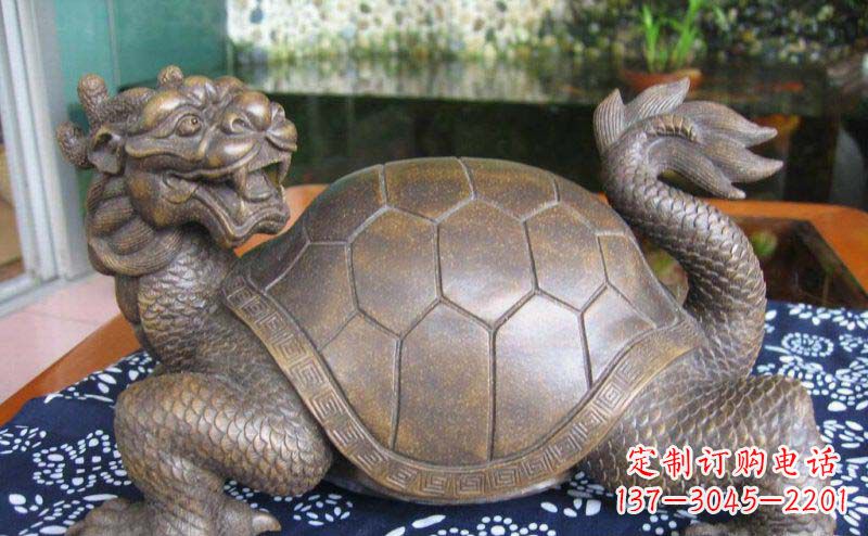 河南龙龟古代神兽铜雕