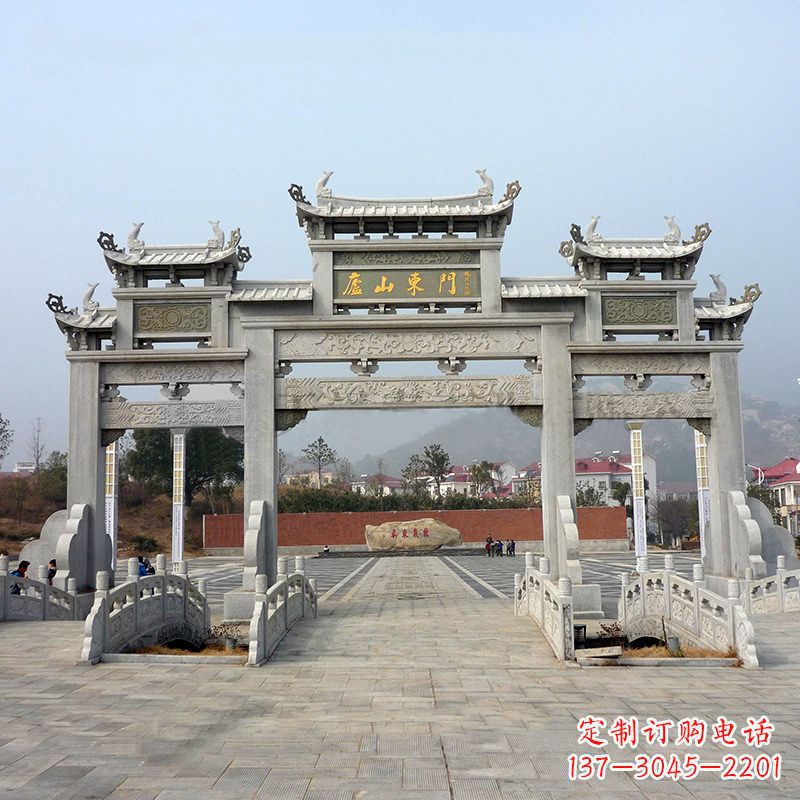 河南庐山大门石牌坊雕塑特色产品介绍