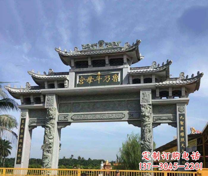 河南独具特色的石雕牌坊雕塑