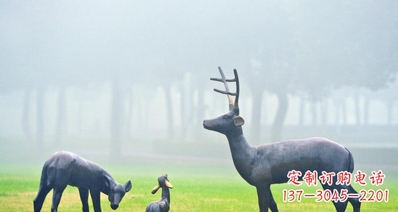 河南鹿一家:精美绝伦的动物铜雕
