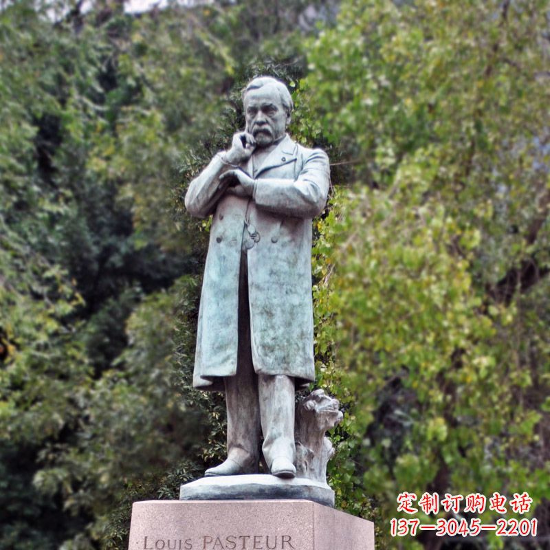 河南领雕塑-路易斯·巴斯德站姿雕像