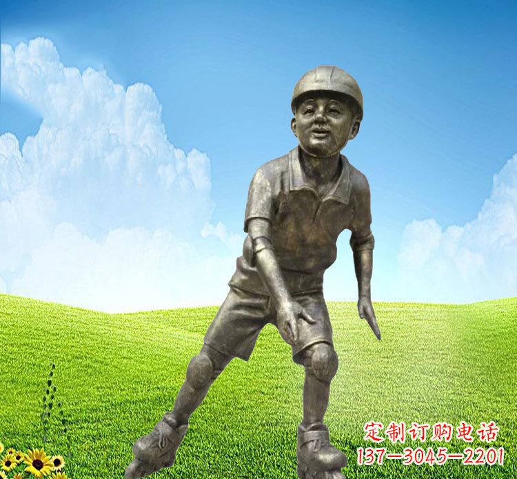河南领雕塑:儿童公园里的铜雕精灵