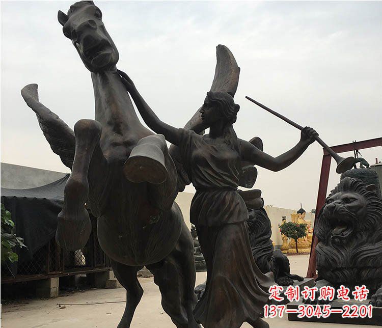 河南精美马动物铜雕摆件