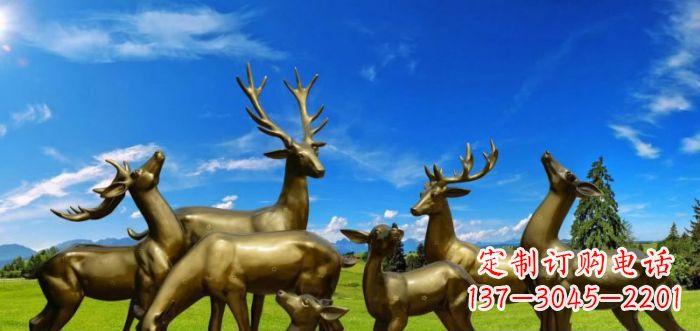 河南静谧之美,梅花鹿铜雕装点你的家
