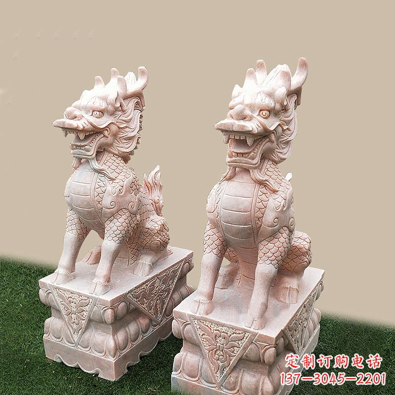 河南中领雕塑|麒麟石雕|精美定制
