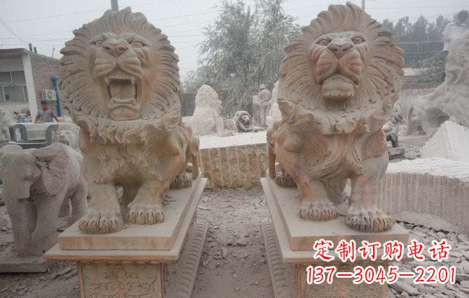 河南中领雕塑狮子雕塑给您带来动人心弦