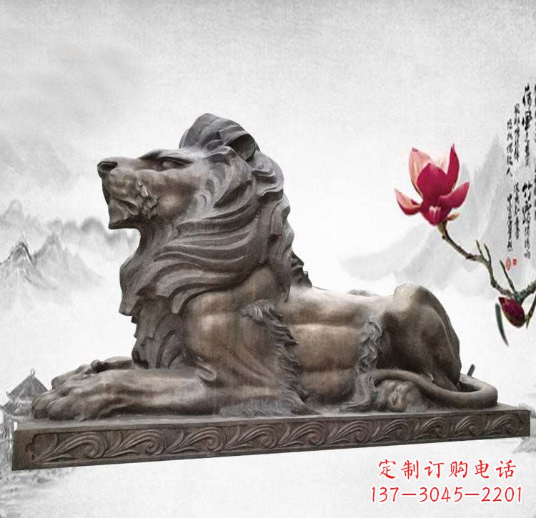 河南门口西洋欧式狮子铜雕