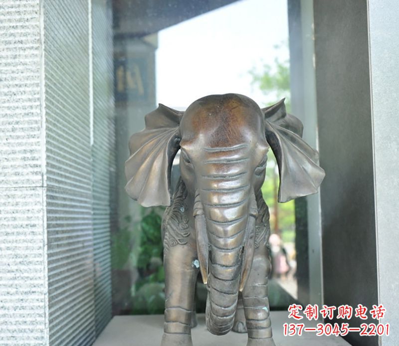河南艺术象征——门口镇宅大象铜雕