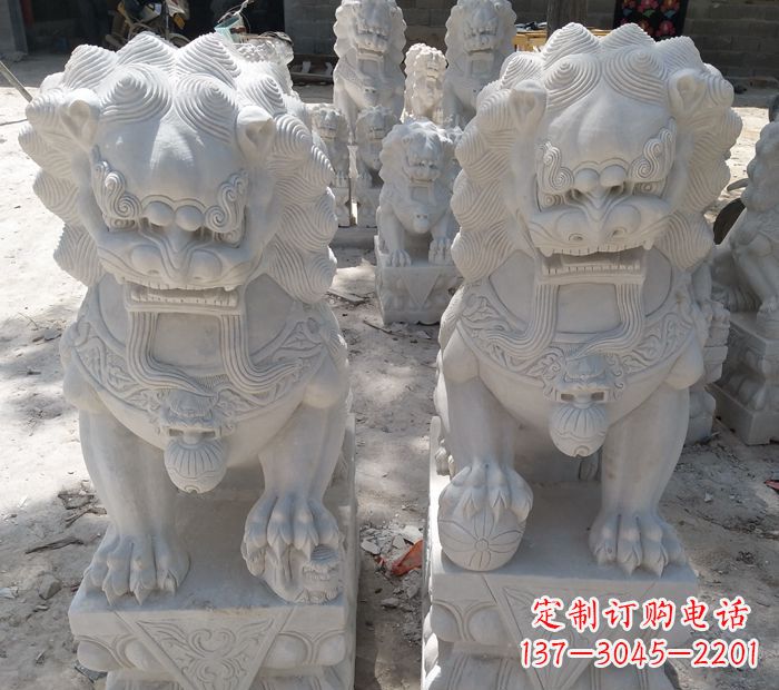 河南象征力量的狮子雕塑