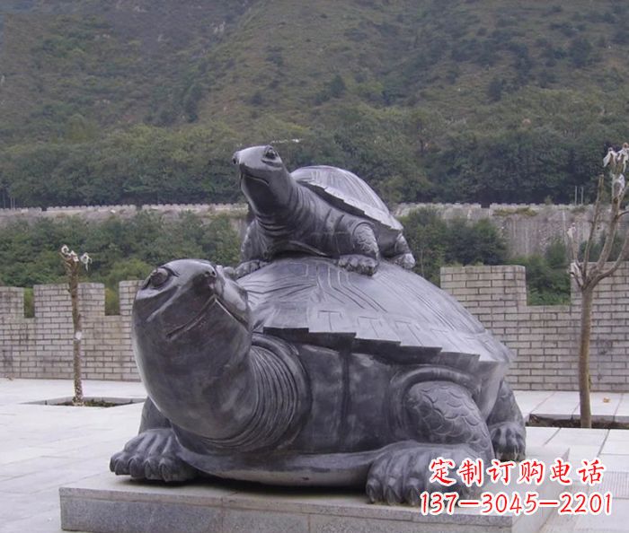 河南中领雕塑母子乌龟公园石雕