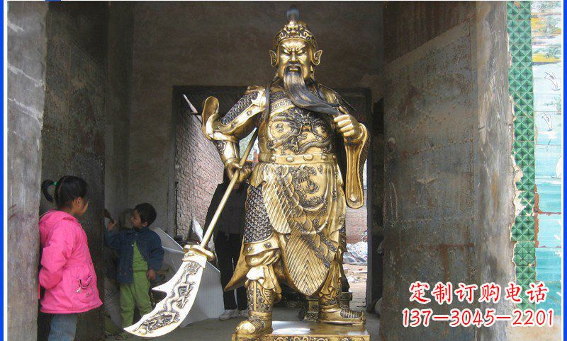 河南铸魂关公雕塑,让古老传说继续传承
