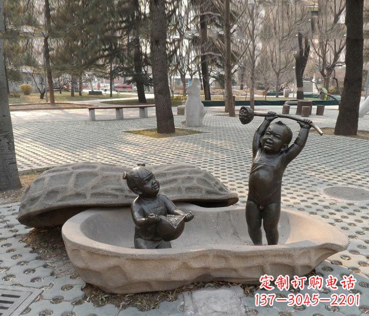 河南中领雕塑:拿莲蓬和石榴,让铜雕流传爱的美好