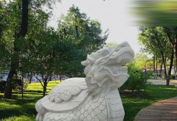 河南中领雕塑——汉白玉龙龟石雕