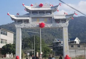 河南红旗渠分水苑牌坊浮雕雕塑：专业雕塑定制服务