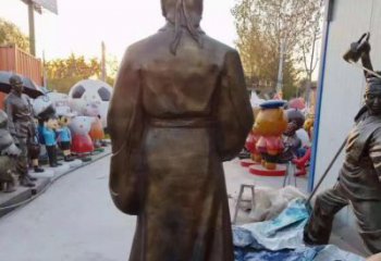 河南精美雕塑永流传——华佗名医铜雕（定制）