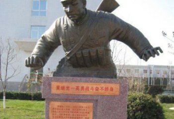 河南精美黄继光铜雕，品质保证