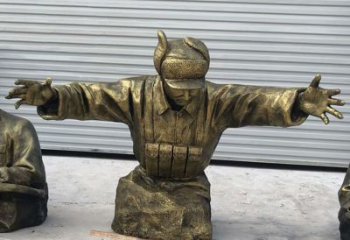 河南黄继光铜雕是由中领雕塑定制的精致作品。中…