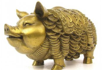 河南欢迎招财猪，用黄铜打造新年祝福