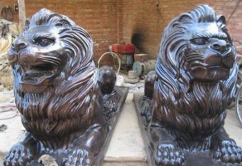 河南汇丰狮子铜雕塑是由中领雕塑制作的一款狮子…