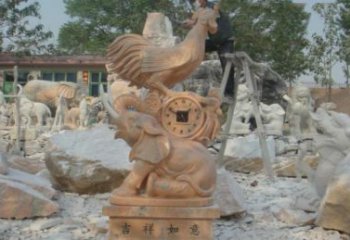 河南精美的公鸡石雕，带您回到传统
