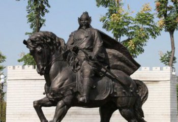 河南将军骑马古代人物铜雕