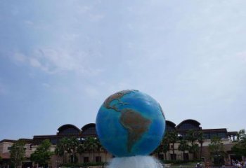 河南定制大型不锈钢地球雕塑