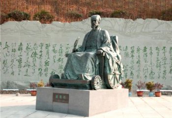 河南享誉世界的诸葛亮铜雕景观雕塑