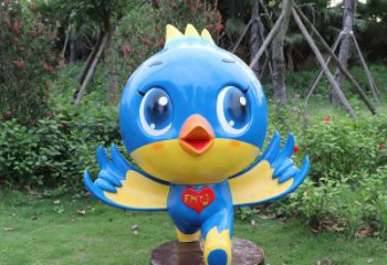 河南蓝色梦幻，玻璃钢鸽子雕塑