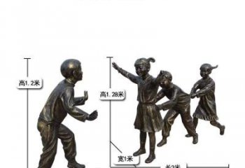 河南中领雕塑：打造优雅老鹰捉小鸡儿童雕塑