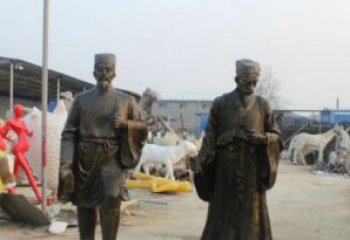 河南复兴古艺，海归精品—李时珍铜雕