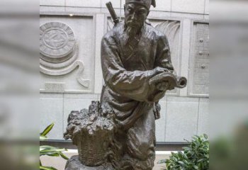 河南中领雕塑自主研发了高雅李时珍铜雕，它以历…