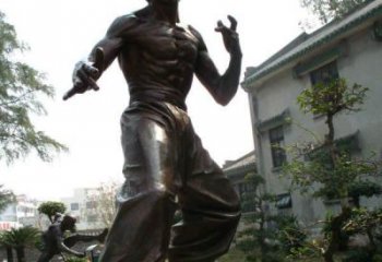 河南专业定制李小龙铜雕