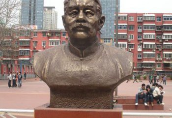 河南中领雕塑为您打造高端优质的鲁迅胸像铜雕