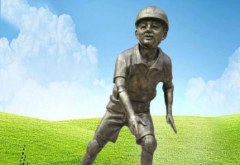 河南领雕塑：儿童公园里的铜雕精灵